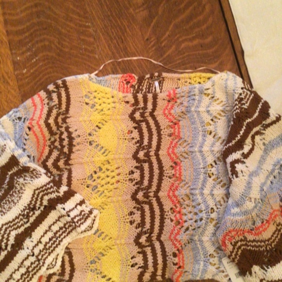 HPπFree People Coral Reef Sweater sz sm. - Picture 7 of 11